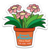 3x3 Custom Flower Pot Shaped Magnets 20 Mil