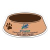 2x3.5 Custom Dog bowl Shaped Magnets 20 Mil