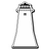 1.87x3.37 Custom Lighthouse Shaped Magnets 20 Mil