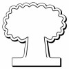 2.5x2.5 Custom Tree Shaped Magnets 20 Mil
