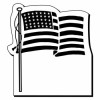 2.75x3 Custom Flag Shaped Magnets 20 Mil