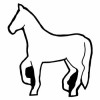 3.12x3.5 Custom Horse Shaped Magnets 20 Mil