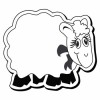 3.5x4 Custom Lamb Shaped Magnets 20 Mil