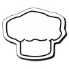 1.62x2 Custom Chef Hat Shaped Magnets 20 Mil