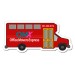 2.5x5.5 Custom Printed Bus Shaped Magnets 20 Mil
