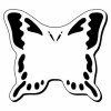 2.5x2.81 Custom Butterfly Shaped Magnets 20 Mil