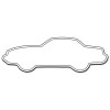 1.37x4 Custom Car Shaped Magnets 20 Mil