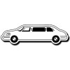 1.25x4.25 Custom Limousine Shape Magnets 20 Mil