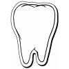 2.5x3.5 Custom Tooth Shaped Magnets 20 Mil