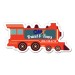 4.1748 x 1.995 Custom Train Shaped Magnets 20 Mil 