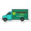 1.87x3.75 Custom Printed Truck Shaped Magnets 20 Mil
