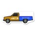 1.43x3.56 Custom Truck Shaped Magnets 20 Mil
