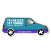 1.87x4.5 Custom Van Shaped Magnets 20 Mil