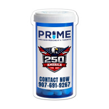 2.25x4.35 Inch Custom Medicine Bottle Shape Magnets - 20 Mil