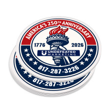 2 Inch Circle Custom Indoor Full Color Paper Stickers