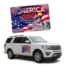 24x36 Customized Round Corner Outdoor Car Magnets - 30 Mil