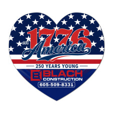 3.25x3 Inch Custom Awareness Big Heart Shape Magnets - 20 Mil