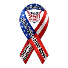 3.8x8 Custom Awareness Ribbon Outdoor Magnets - 30 Mil