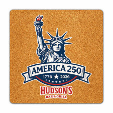 3 Inch Custom Square Shape Cork Coasters