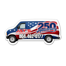 4.125x1.875 Custom Van Magnets - 20 Mil