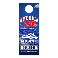 4.25x11 Inch Customized One Sided Full Color Door Hangers - 14 pt Paper
