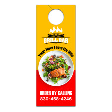 4.5x11 Inch Custom Full Color One Sided Door Hangers - 16 pt