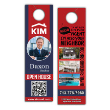 4x14 Inch Custom Full Color Double Sided Door Hangers - 14 pt