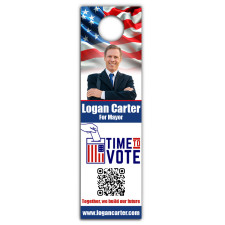 4x14 Inch Full Color One Sided Door Hangers - 14 pt Synthetic