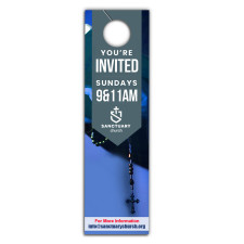 4x14 Inch Full Color One Sided Door Hangers - 16 pt Paper