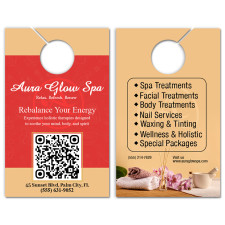 5.25x8.5 Inch Full Color Double Sided Door Hangers - 16 pt Paper