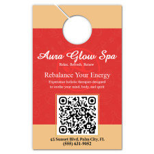 5.25x8.5 Inch Full Color One Sided Door Hangers - 16 pt Paper