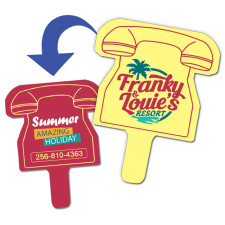 Custom Budget Telephone Shaped Hand Fans - Two Side