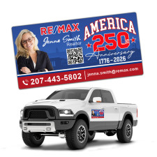 Custom 12x24 Round Corner Outdoor Car Magnets - 30 Mil