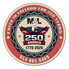 Custom USA 250th 4 Inch Circle Outdoor Magnet - 30 Mil