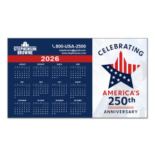 USA 250th Customized 4x7 Indoor Magnet - 20 Mil
