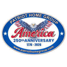 USA 250th Customized 6x4 Oval Outdoor Magnet - 30 Mil