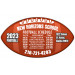 7x4 Custom Sport Schedules Football Shape Magnets 20 Mil