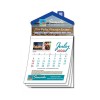 3.5x6.25 Custom House Shaped Magnets with Custom Calendar Sheets Magnets 20 Mil