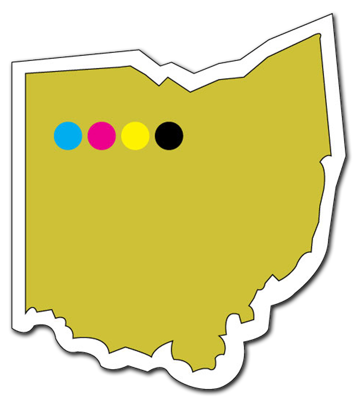 3.5x3 Custom Ohio Shaped 20 Mil