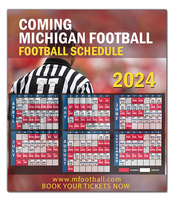 3.5x4 Custom Football Schedule Magnets 20 Mil Square Corners 