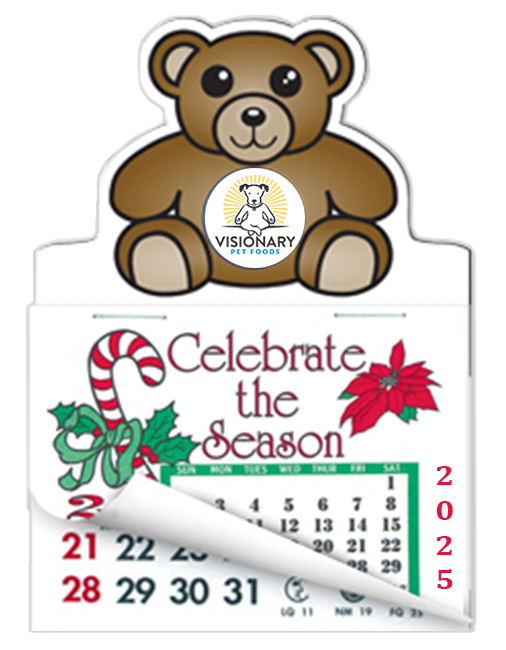 Custom Printed 3x4.25 Teddy Bear Calendar Pad