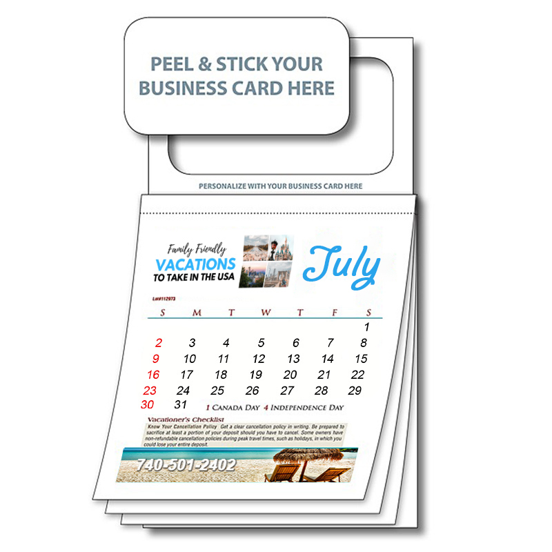 3 5x6 25 Custom Peel And Stick Magnetic Calendar With Custom Covers 3 