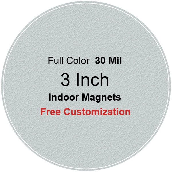 Magnet - 3 Inch Diameter Circle - 30 Mil.