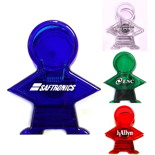 Custom Imprinted Figure Shape Memo Clips