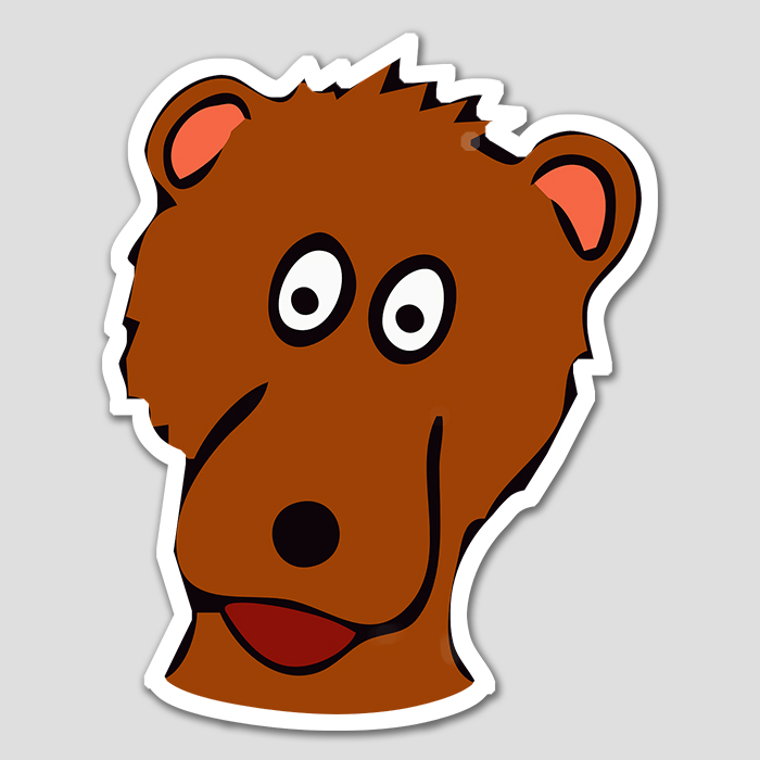 Personalized Die Cut Stickers 16.01 to 18 Square Inches - Repositionable White Shiny Lamination Paper