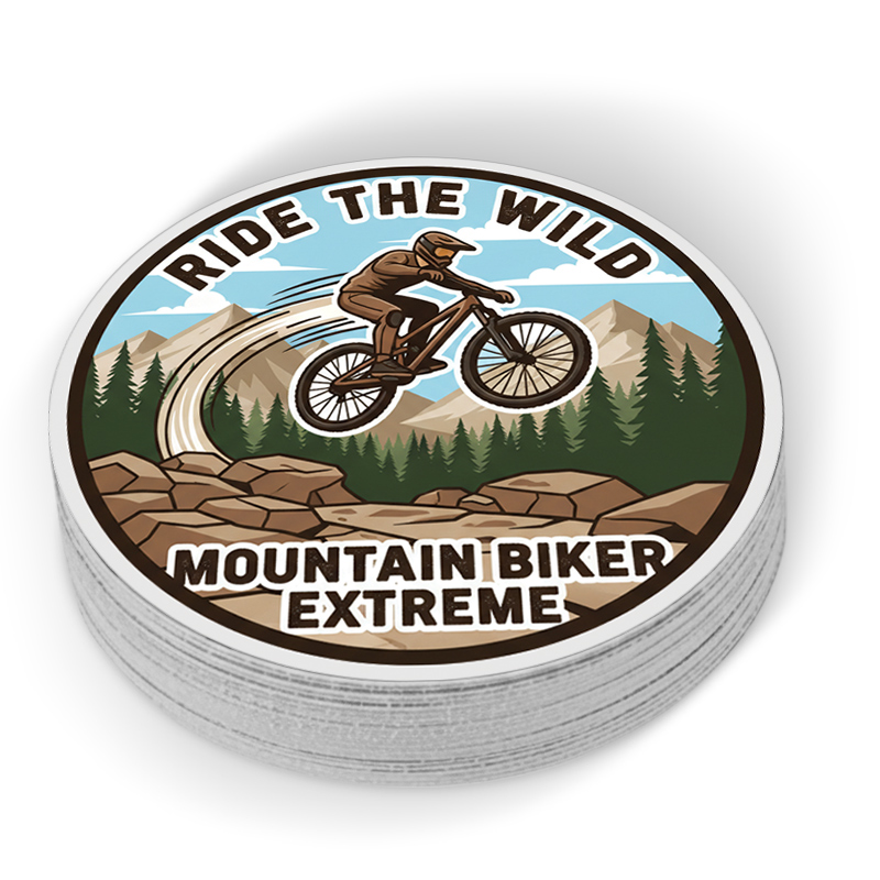 6 Inch  Customized Circle Full Color Outdoor Removable Vinyl Stickers