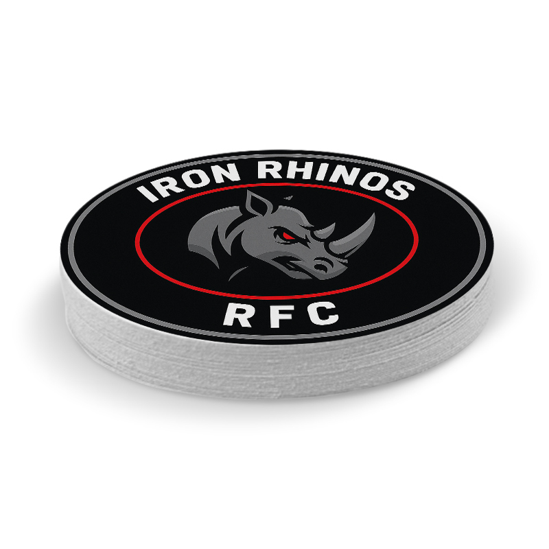4x3 Inch Customized Oval Full Color Outdoor Removable Vinyl Stickers