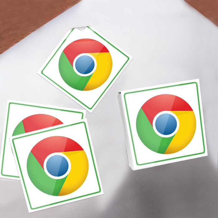 2x2 Inch Custom Square Stickers - Removable White Film Shiny Lamination