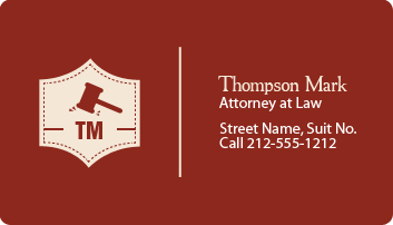 Custom 2x3.5 Attorney and Lawyer Business Card Magnets Round Corner 20 mil