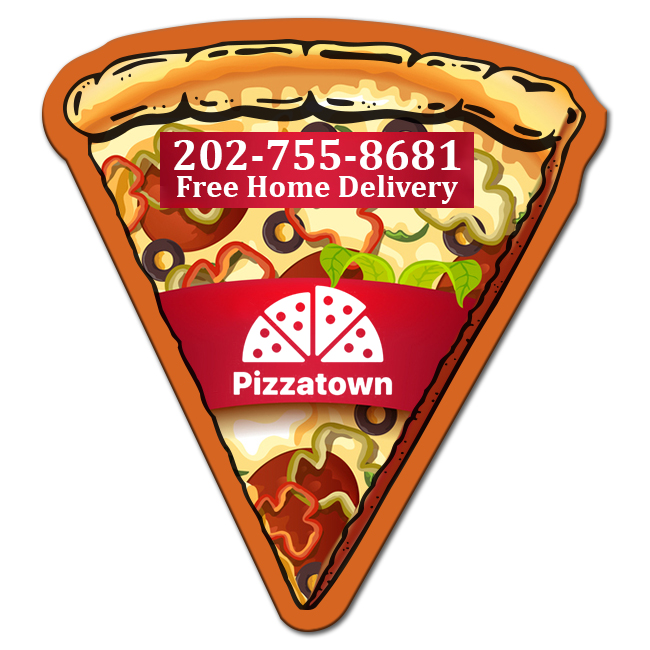 2.63x2.44 Personalized Pizza Slice Shape Magnets 20 Mil